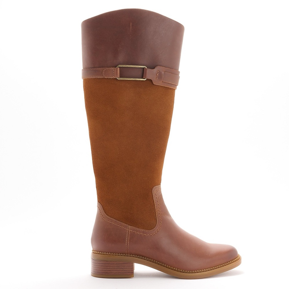 Clarks Collection Leather Tall-Shaft Boot - Maye Carly